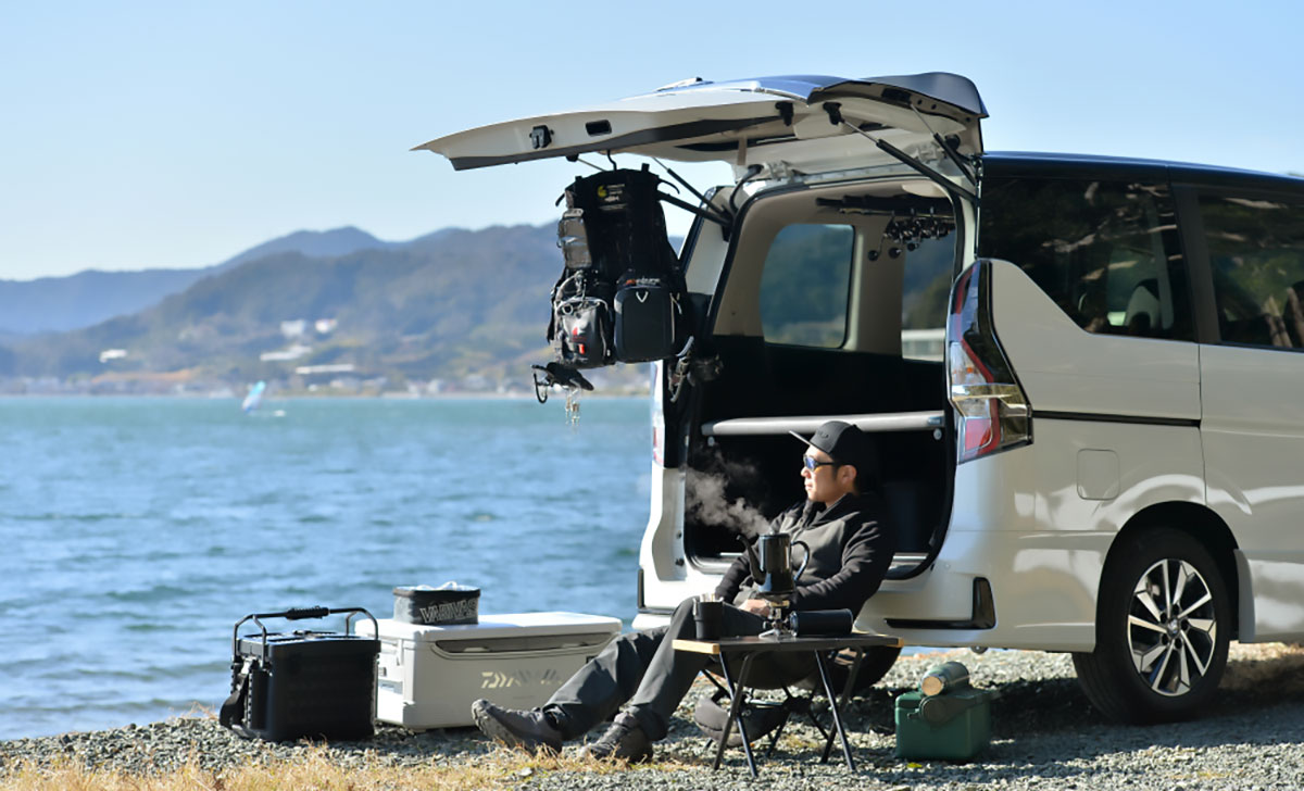 日産 セレナ マルチベッド】釣り仕様にして快適な釣り車中泊を