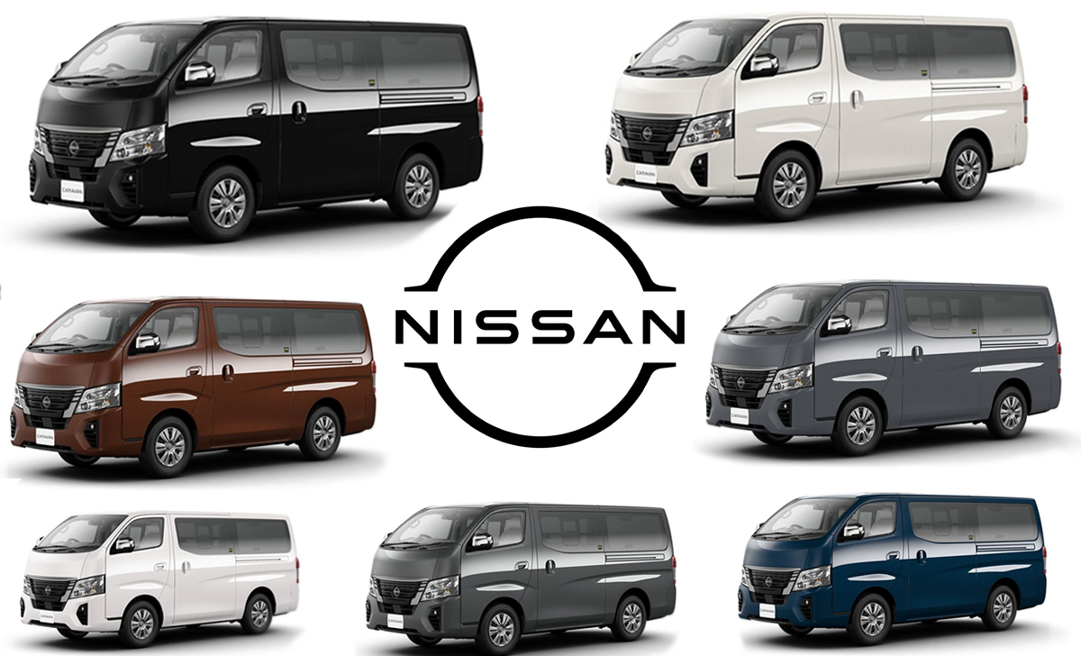 日産純正カラードマッドガード1台分　未使用　キャラバン　ダークブルー”BW5 日産 キャラバン 2.0 グランド プレミアムGX ロングボディ（価格:429万