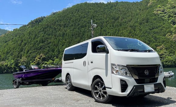 奥田学「キャラバン釣り車改造計画」～ES TOUGH SPECバックドアタープ